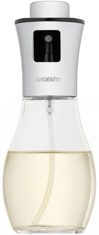 Розпилювач для олії та оцту ARDESTO Gemini, 200мл, скло, нержавіюча сталь, пластик, прозорий