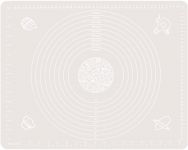 Килимок для випікання ARDESTO Tasty Baking, 48х38см, силікон, сірий світлий