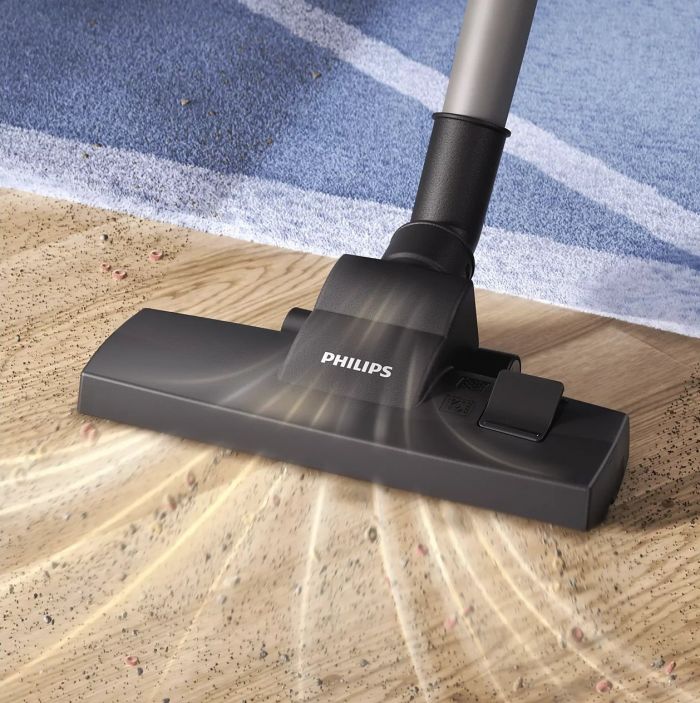 Пилосос Philips мішковий Series 1000, 750Вт, конт пил -3л, НЕРА, біло-сірий