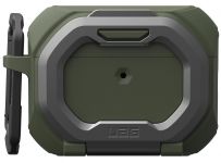 Чохол UAG для AirPods Pro (Gen 3, 2025) with Built-in Phone Stand, Monarch, Olive Drab/Silver
