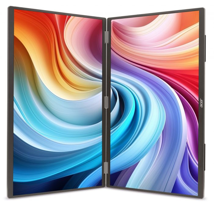 Монітор портативний Dual Portable Acer 18.5" PD193QEbmiuux miniHDMI, 2xUSB-C, MM, IPS, 100Hz, 4ms