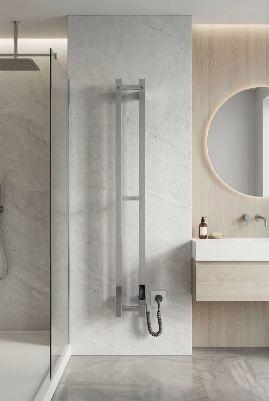 Рушникосушка Mario e-INOX Стелла TR 2.0 K, 1170х140х80мм, таймер-регулятор, нерж.сталь, хром