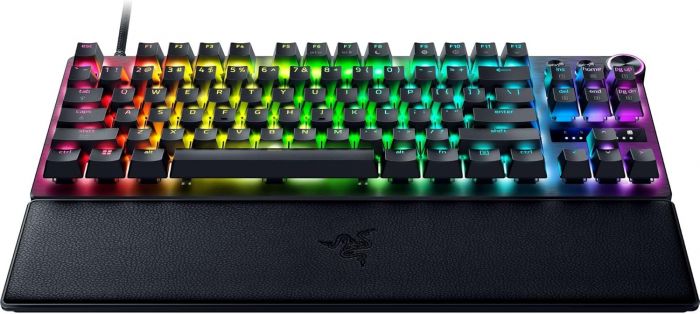 Клавіатура механічна Razer Huntsman V3 Pro TKL 8KHz, 84key, Analog Optical Switch Gen-2, USB-A, EN, RGB, чорний