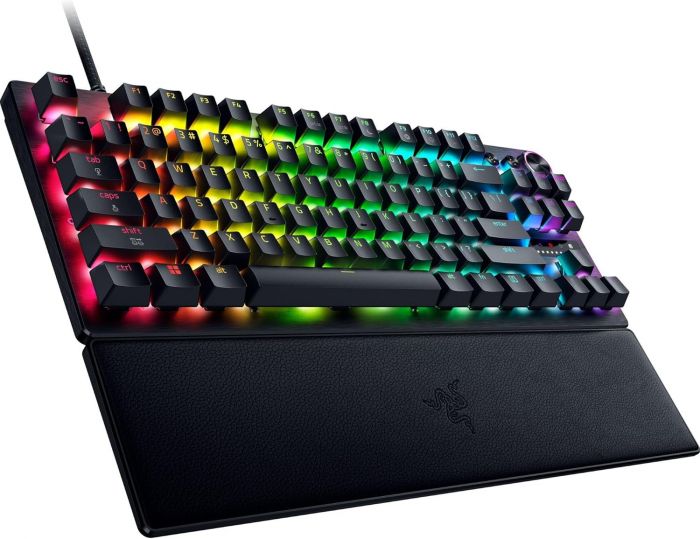 Клавіатура механічна Razer Huntsman V3 Pro TKL 8KHz, 84key, Analog Optical Switch Gen-2, USB-A, EN, RGB, чорний