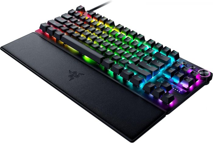 Клавіатура механічна Razer Huntsman V3 Pro TKL 8KHz, 84key, Analog Optical Switch Gen-2, USB-A, EN, RGB, чорний
