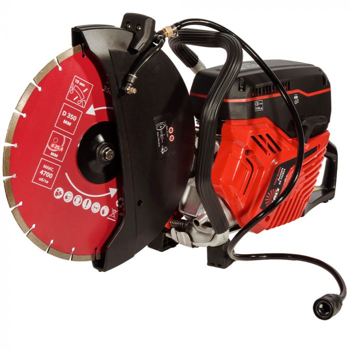 Бензоріз Vitals Master BG 7435wt 350мм різ 125мм 4.8л.с. подача води 11.7кг