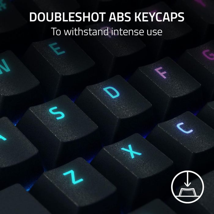 Клавіатура механічна Razer BlackWidow V4 Pro 104key, Yellow Switch, USB-A, EN, RGB, чорний