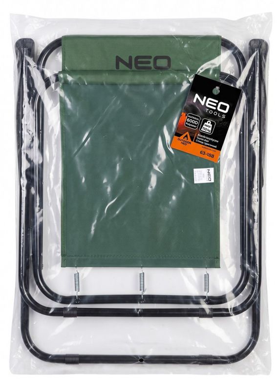 Стілець розкладний Neo Tools, 73x56x52см, до 110кг, 1.95кг