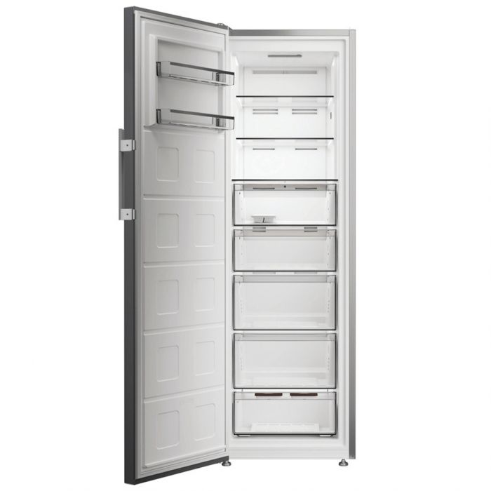 Морозильна камера Whirlpool, 186.5x59.7х70.9, 286л, E, NF, дисплей, інв., нерж