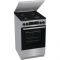 Плита Gorenje комбінована, 70л, 50x60см, металева кришка, дисплей, IconLed, емальовані, сірий