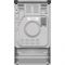 Плита Gorenje комбінована, 70л, 50x60см, металева кришка, дисплей, IconLed, емальовані, сірий