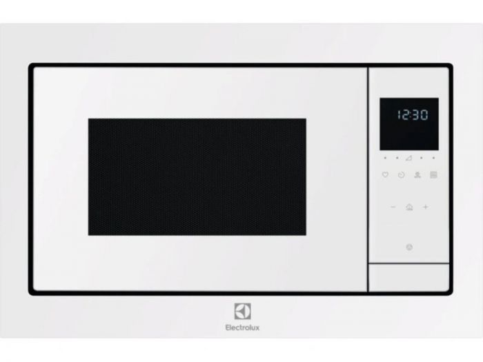 Мікрохвильова піч Electrolux вбудована, 25л, електрон. керування, 900Вт, гриль, дисплей, білий