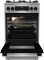 Плита Gorenje комбінована, 70л, 50x60см, дисплей, IconLed, газ на склі, чавун, нерж