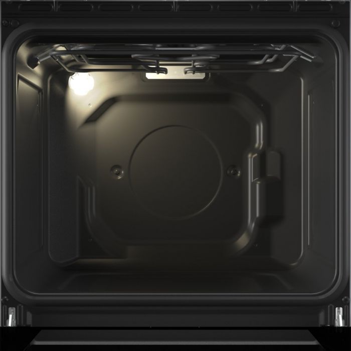 Плита Gorenje комбінована, 70л, 50x60см, дисплей, IconLed, газ на склі, чавун, нерж