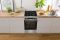 Плита Gorenje комбінована, 70л, 50x60см, дисплей, IconLed, газ на склі, чавун, нерж
