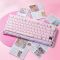 Клавіатура механічна GravaStar Mercury K1 80keys, GravaStar x Kailh Cheery Pink, EN, BT/WL/USB, Sakura Pink