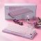 Клавіатура механічна GravaStar Mercury K1 80keys, GravaStar x Kailh Cheery Pink, EN, BT/WL/USB, Sakura Pink