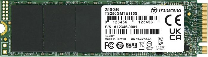 Накопичувач SSD Transcend M.2 250GB PCIe 3.0 MTE115S