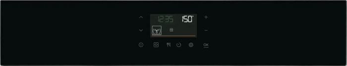 Духова шафа Electrolux електрична, 72л, A++, пара, дисплей, конвекція, піроліз, телескопічні напрямні, чорний