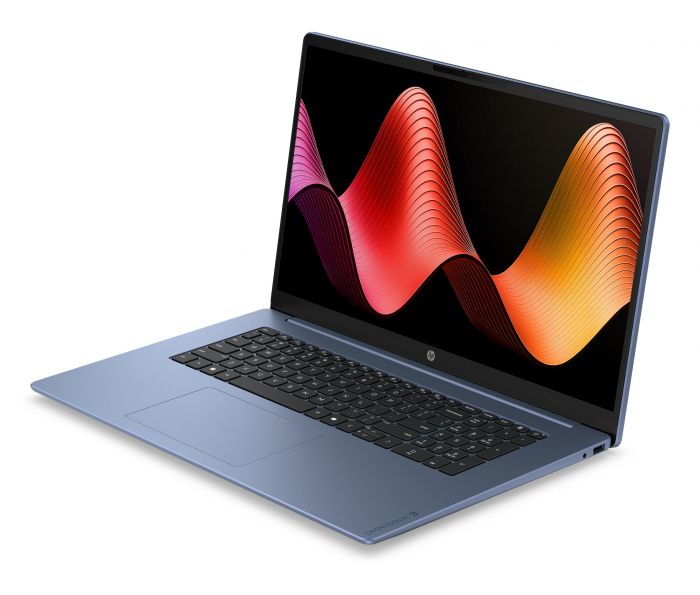 Ноутбук HP OmniBook 3 AI PC 17-dg0004ua 17.3" FHD IPS AG, Intel 7-350, 16GB, F512GB, UMA, DOS, синій