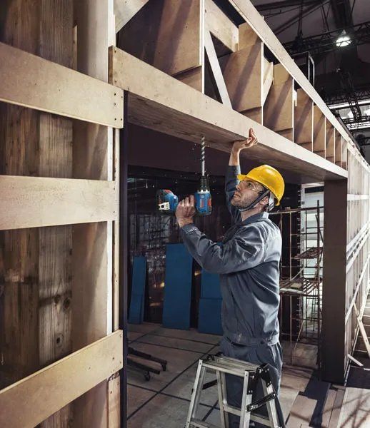 Набір із трьох акумуляторних інструментів Bosch Professional дриль-шурупокрут GSR 18V-65, перфоратор GBH 18V-22, гайковерт ударний GDX 18V-285 акб 3x5А·год, ЗП, сумка M-BAG