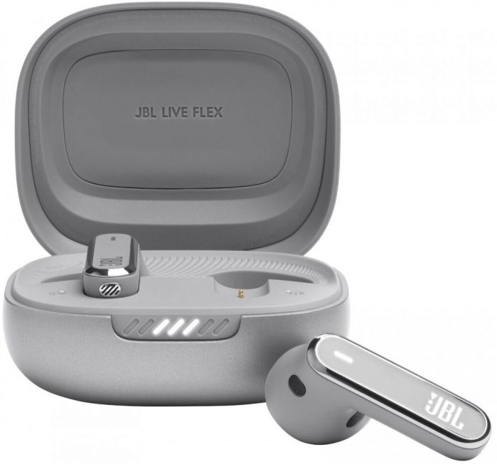 Навушники TWS JBL Live Flex Сріблястий