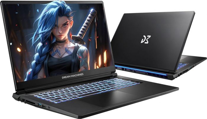 Ноутбук Dream Machines RG5050-17 17.3FHD IPS, Intel i5-13420H, 16GB, F512GB, NVD5050-8, DOS, чорний