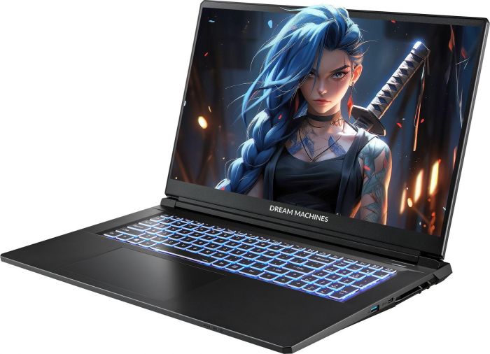 Ноутбук Dream Machines RG5050-17 17.3FHD IPS, Intel i5-13420H, 16GB, F512GB, NVD5050-8, DOS, чорний