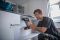 Набір із двох акумуляторних інструментів Bosch Professional 18В дриль-шурупокрут GSR 18V-45, Шліфмашина кутова GWS 18V-8, акб 2x4А·год, ЗП, сумка M-BAG