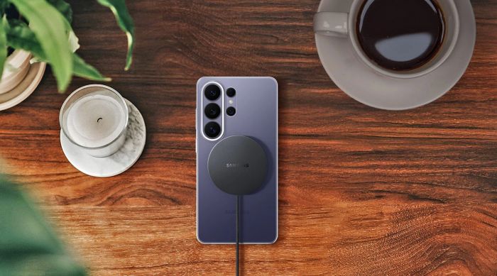 Зарядний пристрій бездротовий Samsung 25Вт Magnetic Wireless, сірий темний