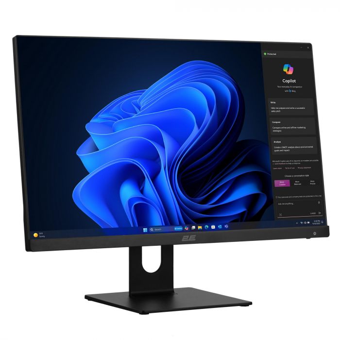 Комп'ютер персональний моноблок 2E Rational K6 23.8" FHD IPS Intel i3-14100, 16Gb, F480GB, UMA, H610, K6.610, 120W, Win11P, чорний