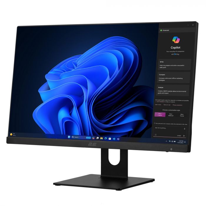 Комп'ютер персональний моноблок 2E Rational K6 23.8" FHD IPS Intel i3-14100, 16Gb, F480GB, UMA, H610, K6.610, 120W, Win11P, чорний