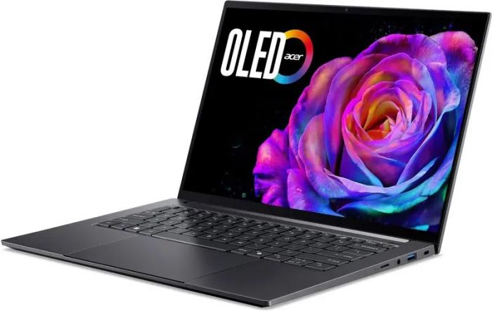 Ноутбук Acer Swift X 14 SFX14-61G 14.5" 2.8K OLED Touch, AMD R7-350, 16GB, F1TB, NVD5060-8, Win11, сірий