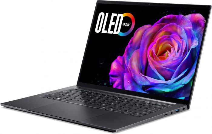 Ноутбук Acer Swift X 14 SFX14-73G 14.5" 2.8K OLED Touch, Intel U9-285H, 32GB, F1TB, NVD5070-8, Win11, сірий
