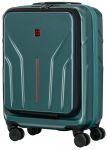 Валіза Wenger Amplix Hardside Carry-On, мала, з відсіком для н/б 16", полікарбонат, TSA, 4 колеса, розширення, USB, зелений