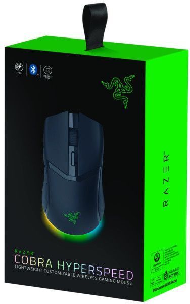 Миша Razer Cobra HyperSpeed, RGB, USB-A/WL/BT, чорний