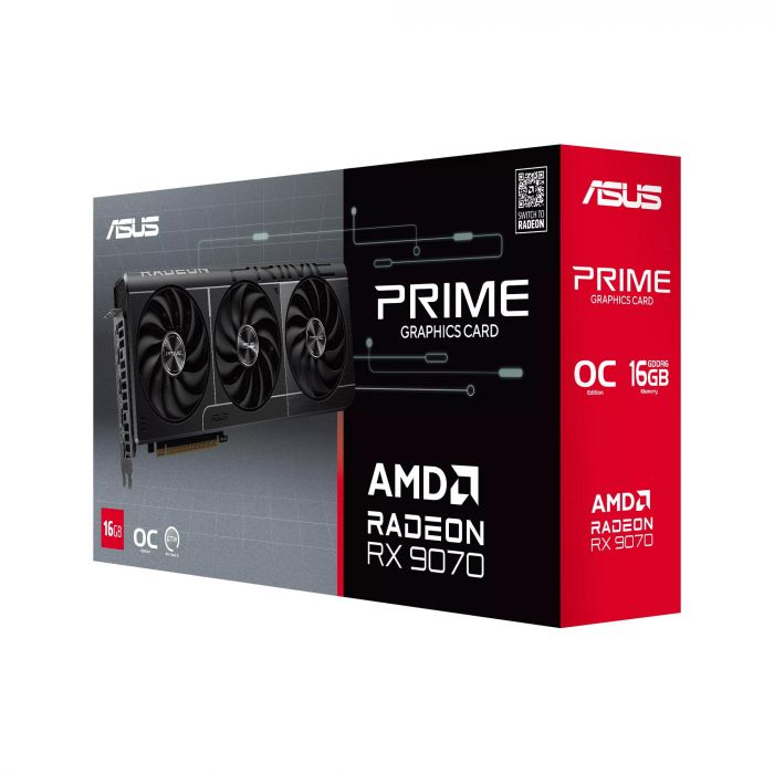 Вiдеокарта ASUS Radeon RX 9070 16GB GDDR6 OC GRE PRIME-RX9070GRE-O12G