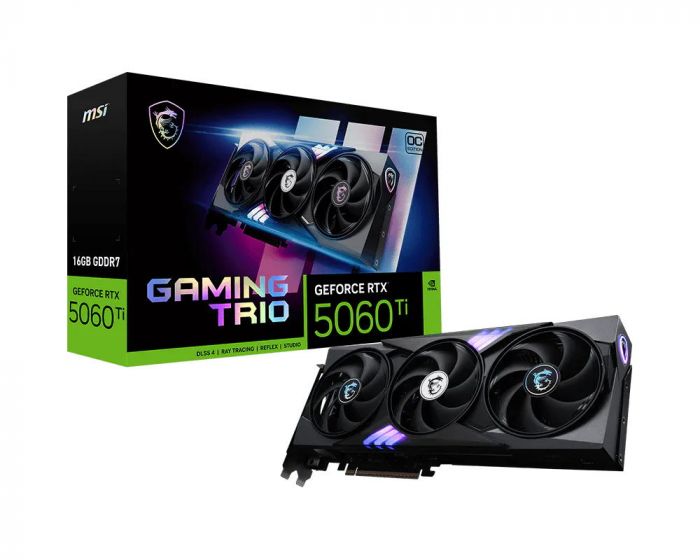 Відеокарта MSI GeForce RTX 5060 Ti 16GB GDDR7 GAMING TRIO OC