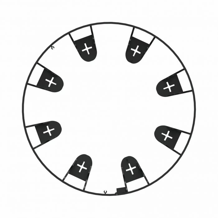 Бордюр садовий Cellfast UNIBORD, 4.5смх4м, 12 анкерів
