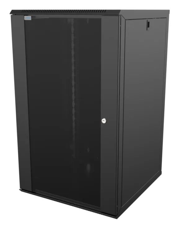 Шафа MIRSAN 19", 20U, WTC, 565x600 мм, максимально 80 кг, чорна