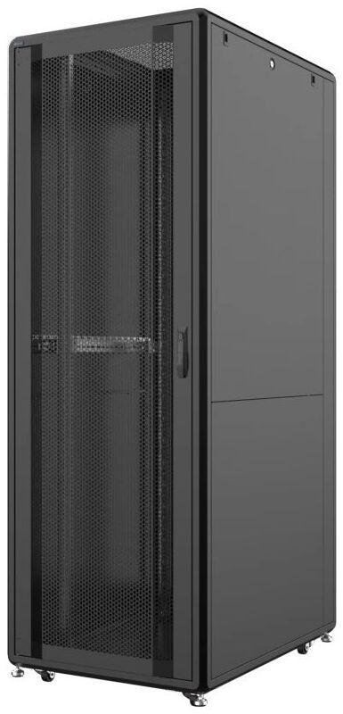 Шафа MIRSAN 19", 46U, GTS, перфорація 63%, 800x1100 мм, максимально 2000 кг, чорна