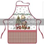 Фартух ARDESTO Christmas Bears 60х80см, 100% поліестер, зелений