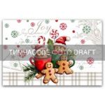Набір серветок серв. ARDESTO Christmas Cookies 30х45см, 2шт, 100% поліестер, сірий