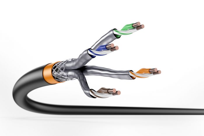 Кабель "вита пара" DIGITUS CAT 7 S-FTP, 500м, AWG 23/1, PE, зовнішній, чорний