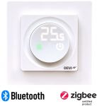 Терморегулятор Devi Devireg Display 3...35 °C для теплої підлоги електронний Bluetooth Zigbee вбудований дротовий датчик 16A 230В білий