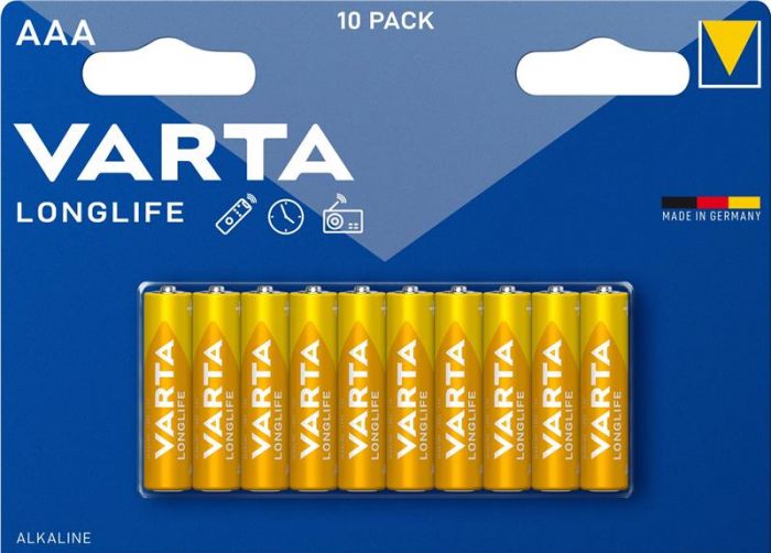 Батарейка Varta Longlife лужна AAA блістер, 10 шт