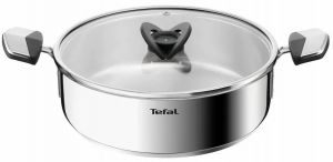 Сотейник Tefal Emotion+, з кришкою, 24см, нержавіюча сталь, бакеліт