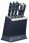 Набір ножів Tefal EverSharp Pro, з блоком, 6предметів, нержавіюча сталь, синій