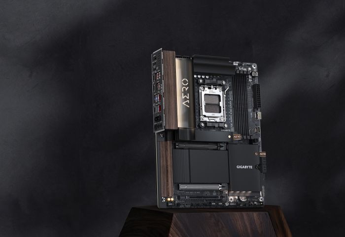 Материнська плата GIGABYTE X870E AERO X3D DK WOOD sAM5 X870 4xDDR5 M.2 Wi-Fi BT HDMI ATX