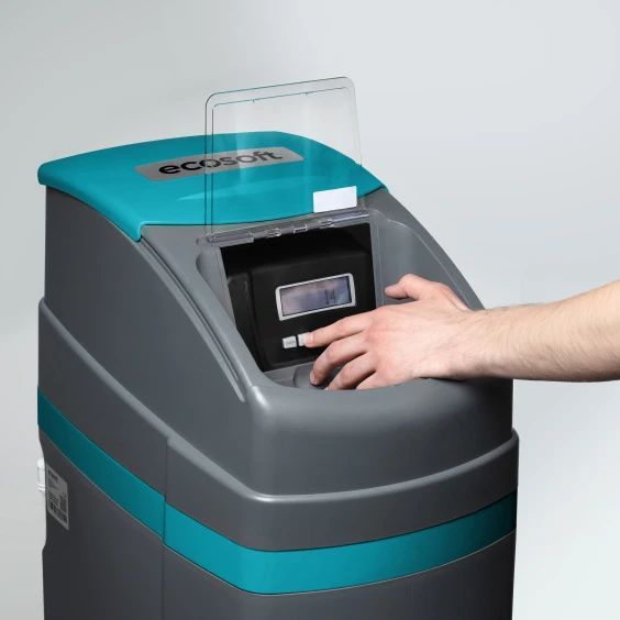 Фільтр пом'якшення води Ecosoft FU0835CABCETA Titanium Azure, до 1.3м.куб•год, підкл. 1", матеріал 18л HCRS